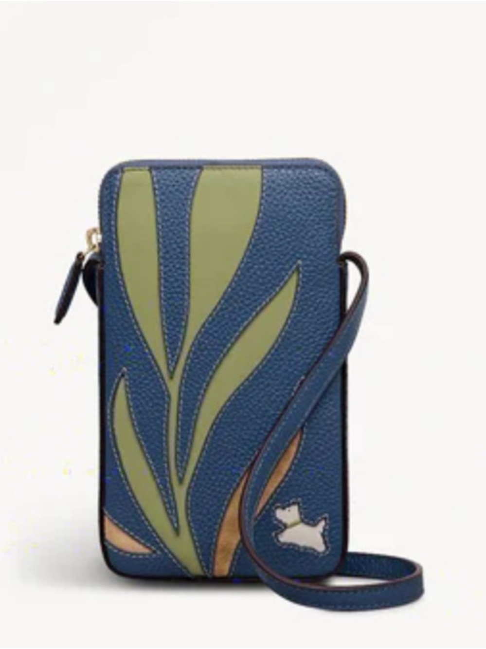 Radley London Among the Trees Medium Phone Crossbody in Utility Blue